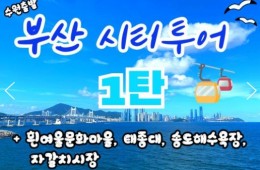 [KTX-수원역/대전]부산시티투어(1탄) - 태종대/송도케이블카/흰여울문화마을/산만디투어/자갈치시장 여행(당일)