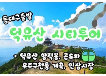 (동대구역출발)KTX - 덕유산 향적봉(정상) & 관광 곤도라 & 무주구천동계곡 여행(당일)