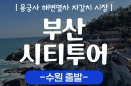 [KTX/수원출발] 부산시티투어 2탄 (용궁사&해운대 해변열차) 당일 기차여행-중식포함